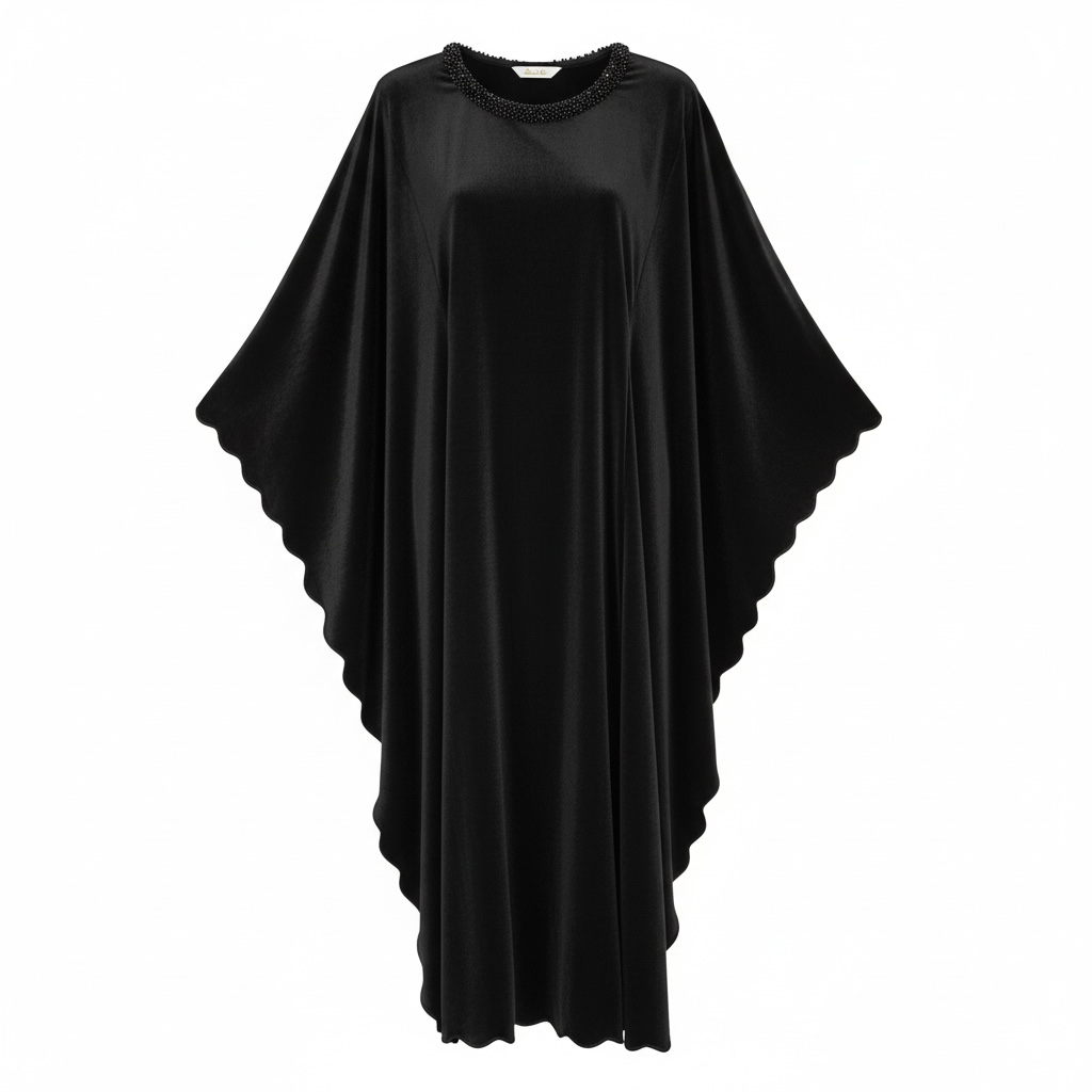 The Unseen Jewel – Black Velvet Flowing Kaftan
A timeless Atelier Hekayat piece designed to reflect understated elegance through rich fabric and fluid movement.