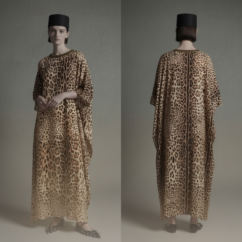 Whispered Gold – Leopard Print Flowing Kaftan

A refined Atelier Hekayat piece designed for effortless elegance with a bold, modern edge.
